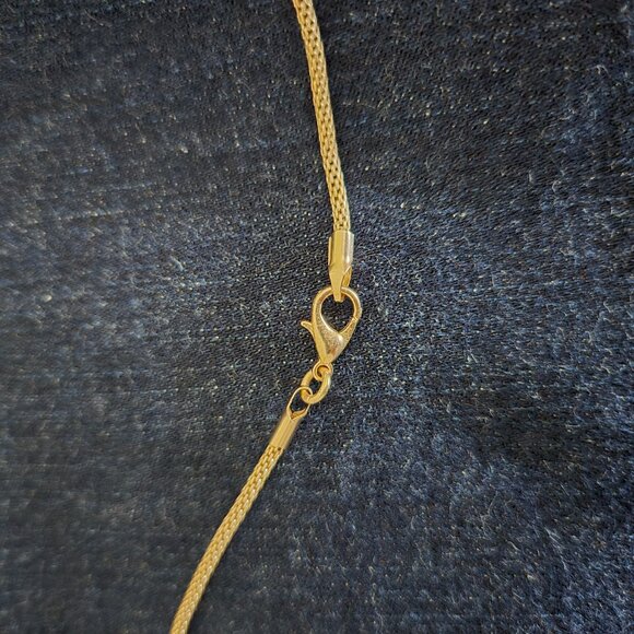 NWT Medallion Necklace with Blue Jewels - Picture 6 of 7